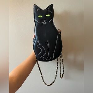 Black Cat-Shaped Shoulder Bag